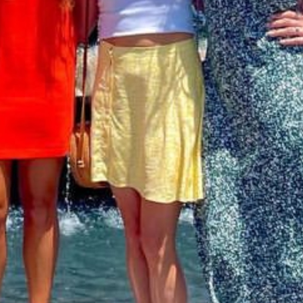 Yellow flower skirt